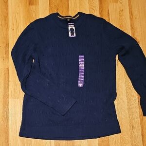 Croft & Barrow Men's Deep Blue Crewneck Sweater